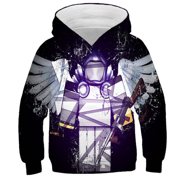 2025 MINISO Neuer Roblox Cartoon Druck 3D Hoodie Jungen und Mädchen Langarm Sweatshirt Frühling und Herbst Freizeit-Hoodie 4-14 Jahre 7-8 Years von Joom DACH