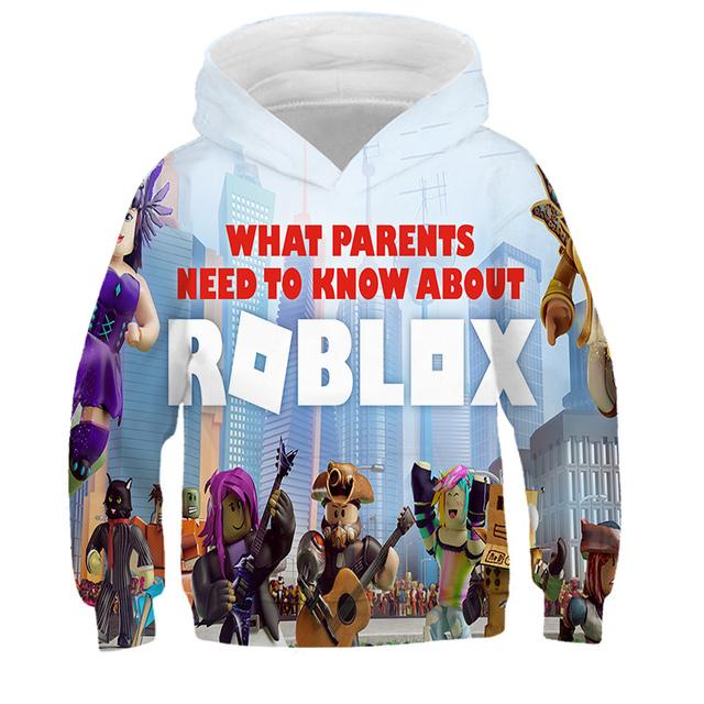2025 MINISO Neuer Roblox Cartoon Druck 3D Hoodie Jungen und Mädchen Langarm Sweatshirt Frühling und Herbst Freizeit-Hoodie 4-14 Jahre 9-10 Years von Joom DACH