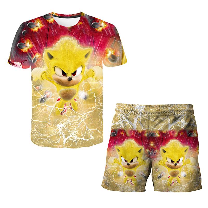 2025 MINISO New Japanese cartoon Sonic 2 T-shirt children's top shorts two-piece set summer boy cartoon cute SONIC T-shirt+beach pants 110 2025 MINISO New Japanese cartoon Sonic 2 T-shirt children's top shorts two-piece set summer boy cartoon cute SONIC T-shirt+beach pants 110 von Joom DACH