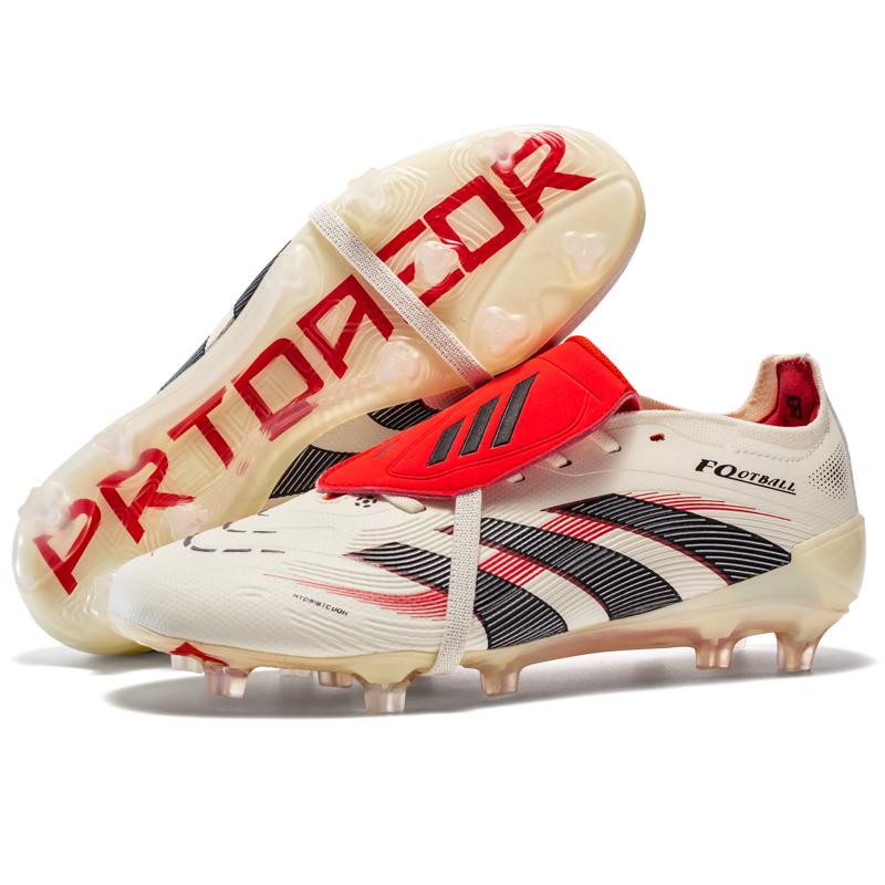 2025 Mode Neue Herren Fußballschuhe TF/FG Heißverkaufende Hochwertige Kinderfußballschuhe Outdoor Rutschfeste Trainings-Sneakers 39 beige von Joom DACH