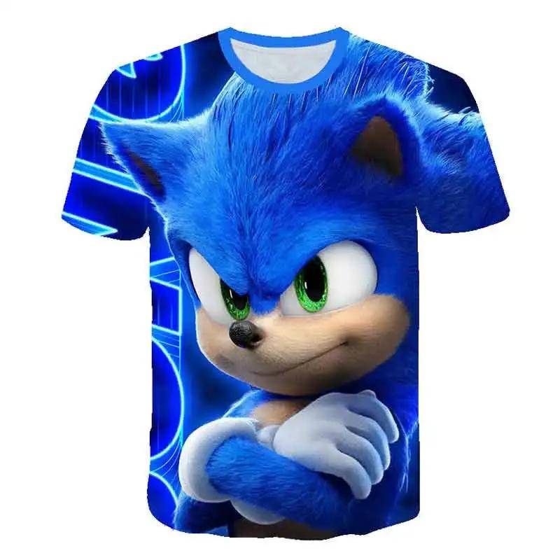 2025 Mode Sonic Hoodies für Kinder Jungen Mädchen Kinder Herbst Langarm Bedruckte Anime Sweatshirts Coole Oberteile T-Shirts Kinderkleidung 120 von Joom DACH