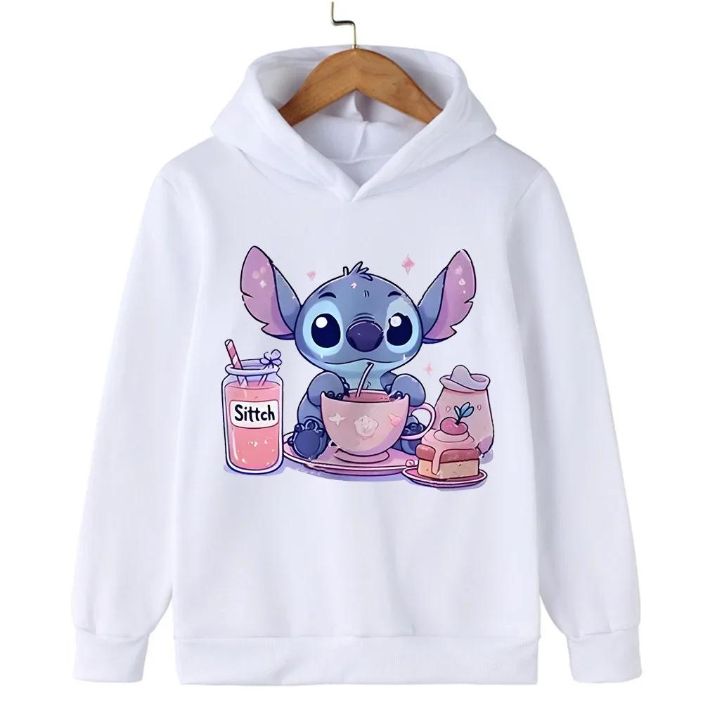 2025 Neue Kinder Sportbekleidung Stitch Bedruckter Hoodie für Jungen und Mädchen, Bezauberndes Multifunktionales Mode Herbst Weihnachts-Oberteil 160 von Joom DACH