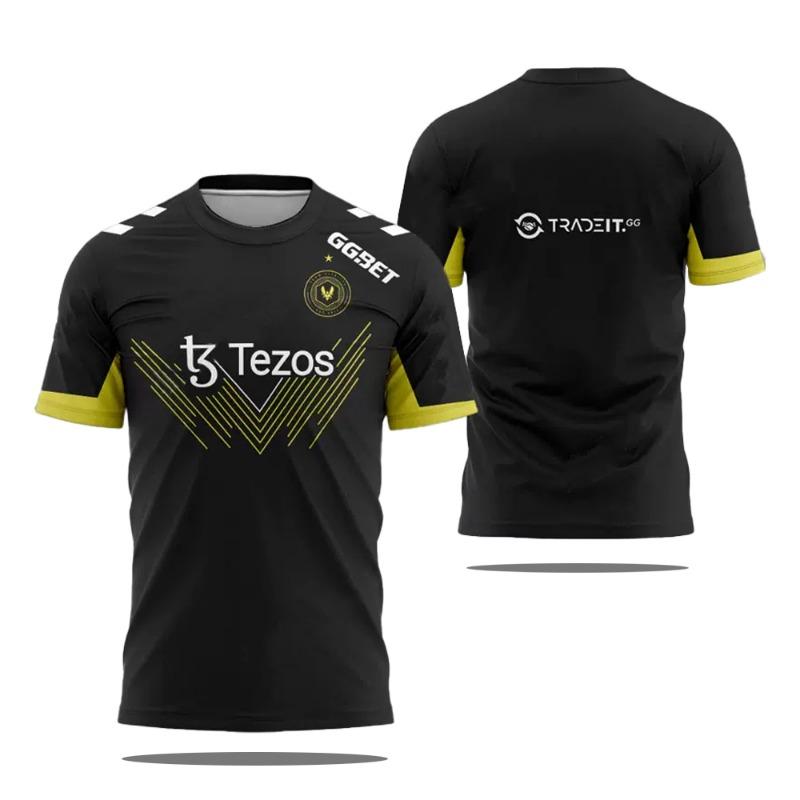2025 Neues Esports Team Vitality Jersey T-Shirt CSGO LOL COD Games Uniform Herren T-Shirt Sport Wettkampftraining Atmungsaktive Jungen Tops M von Joom DACH