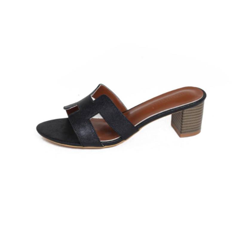 2025 Sommer neue Hausschuhe Damen mittlerer Absatz dicker Absatz coole Hausschuhe Damenmode und dünne Strandhausschuhe Damen 40 schwarz von Joom DACH