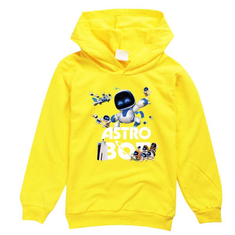 2025 Spiel Astro Bot Hoodie Kinder Comic Kleidung für Teenager Mädchen Pullover Langarm Mäntel Jungen Weiche Stoff Oberbekleidung Kinder Kleidung 150(Kids 10-12Years) von Joom DACH