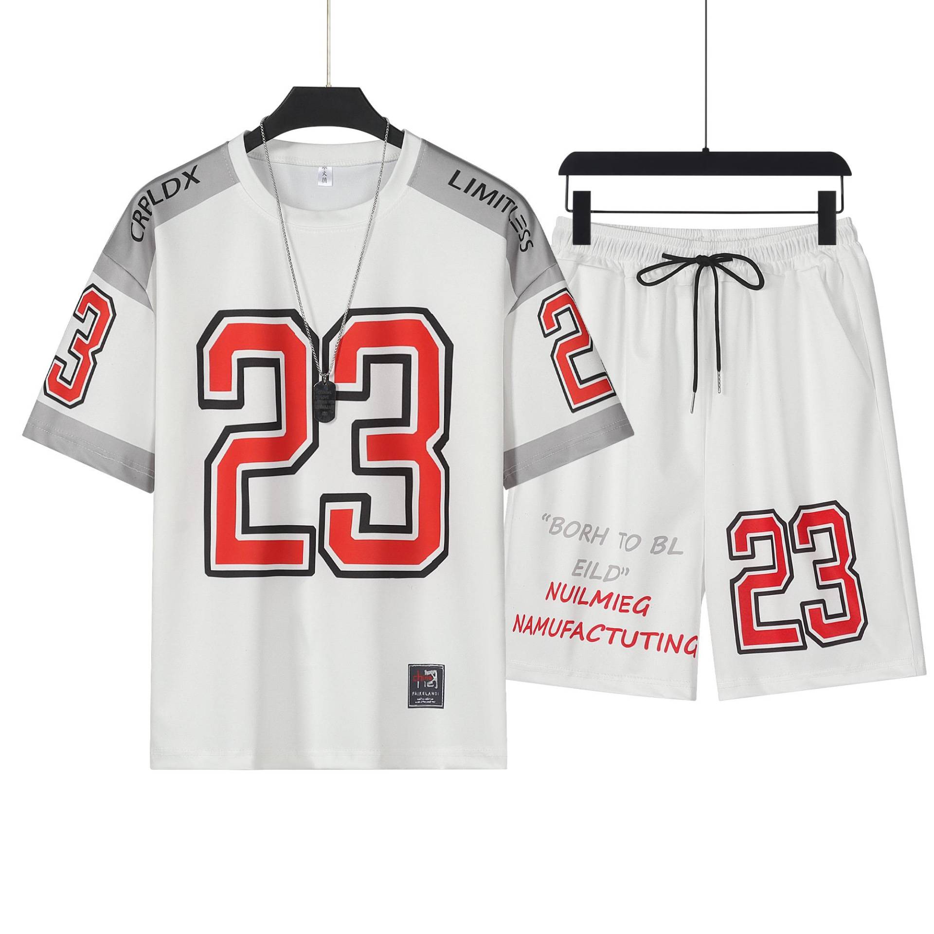 2025 Sommer Neu Sommer Herren Sportset Basketball T-Shirt und Shorts Zweiteiliges Set 2-teiliges Set Shirt Herren Leichtgewic M 2025 Sommer Neu Sommer Herren Sportset Basketball T-Shirt und Shorts Zweiteiliges Set 2-teiliges Set Shirt Herren Leichtgewic M von Joom DACH