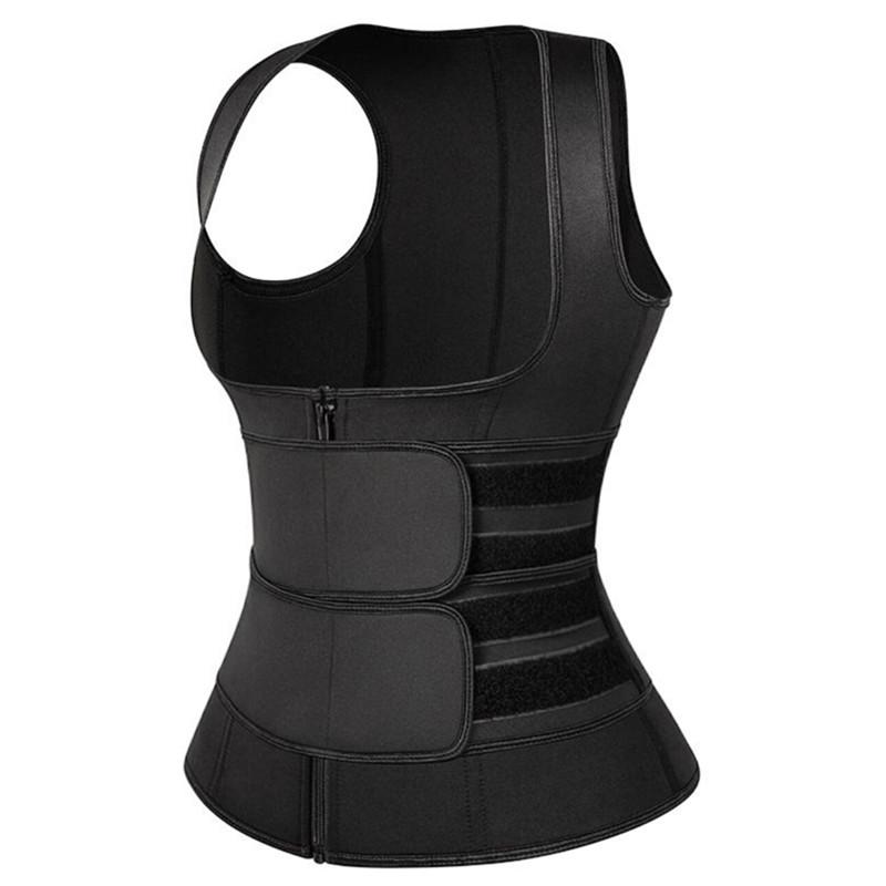 2025 frauen Sweat Sauna Body Shaper Modellierung Korsett Schweiß Gürtel Taille Trainer Thermo Abnehmen Gürtel M schwarz von Joom DACH