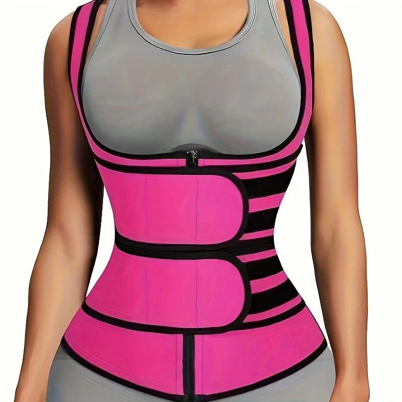 2025 frauen Sweat Sauna Body Shaper Modellierung Korsett Schweiß Gürtel Taille Trainer Thermo Abnehmen Gürtel S rosa von Joom DACH