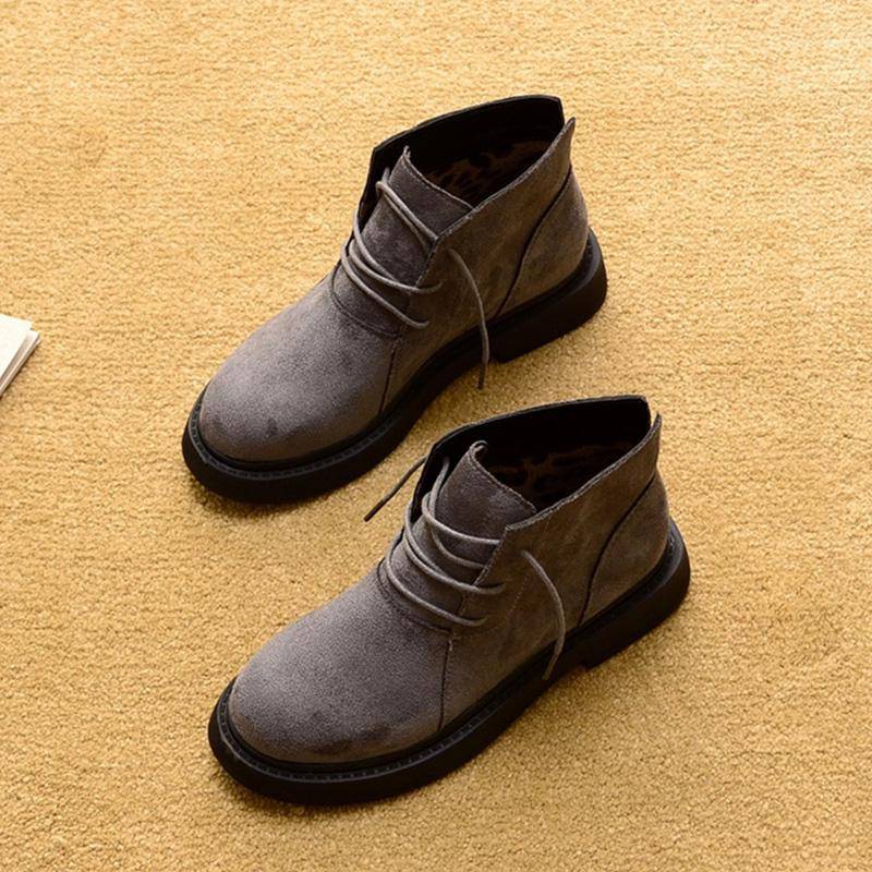 2025 frühling Herbst Schuhe Frauen Stiefeletten Mode Frauen Stiefel Damen Marke Schuhe ZH2368 39 grau von Joom DACH