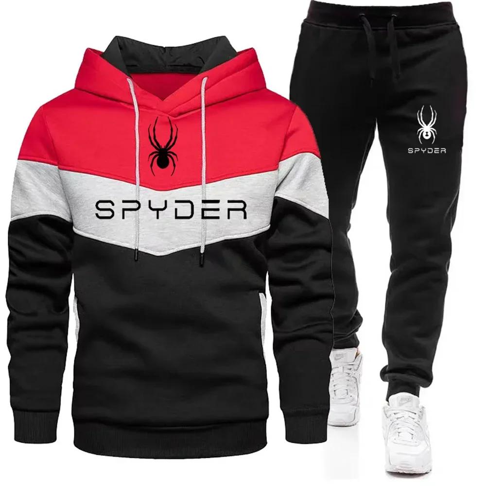 2025 herren Sets Frühling Herbst Zipper Hoodie und Hosen 2 Stück Lässige Trainingsanzug Männlichen Marke Laufen Jogging Sportswear Anzug M von Joom DACH