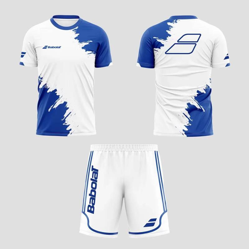 2025 neue Herren Sommer Tennis Atmungsaktive Set, Schnell trocknend Badminton Lose Set, herren T-shirt und Kurzarm Shorts Set Weiche a XL von Joom DACH