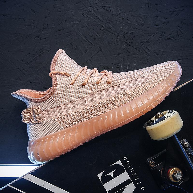 2025 neue Herren- und Damen-Mesh-atmungsaktive Flyknit-Sneaker Herbst beliebte Laufschuhe Liebhaber 38 orange von Joom DACH