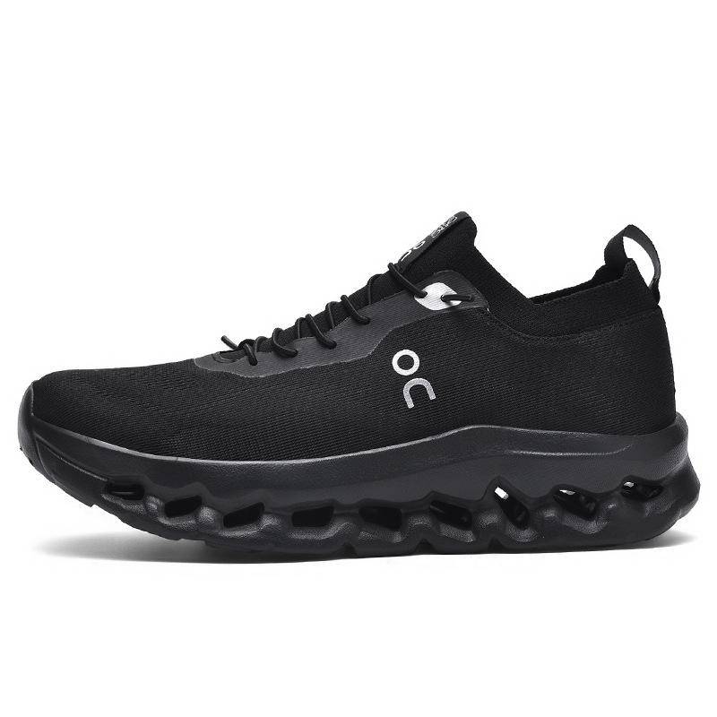 2025 neue Herrenschuhe große Größe atmungsaktives Mesh vielseitige Freizeitschuhe Mode Dämpfung Laufschuhe Herren Hollow Sportschuhe 41 schwarz von Joom DACH