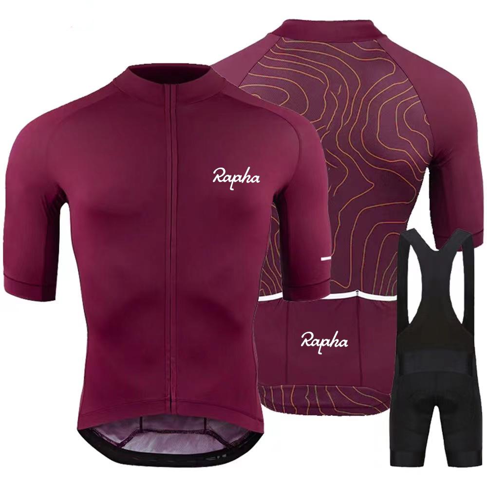 2025 neue Sommer herren Kurzarm Radfahren Shorts Hosenträger Set Neue Ankunft Radfahren Jersey Hemd Outdoor Radfahren Kleidung L von Joom DACH