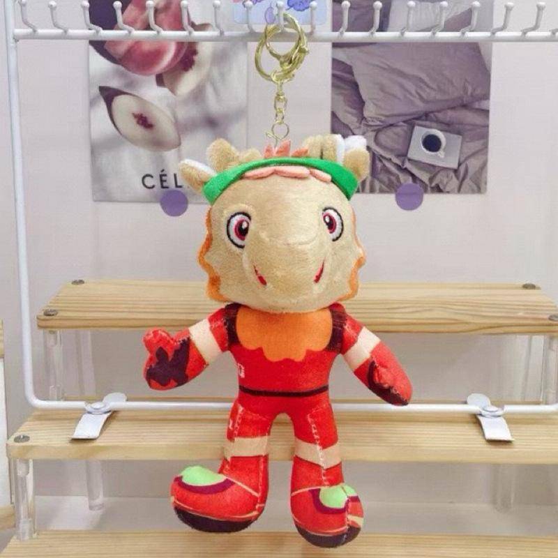 2026 Weltmeisterschaft Maskottchen Ornamente Schlüsselanhänger Plüschtiere für Kinder Geburtstagsgeschenke 17cm von Joom DACH