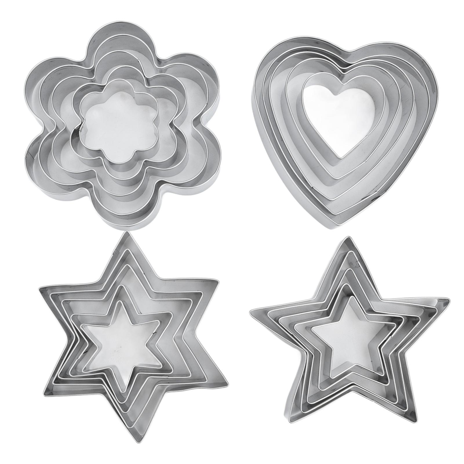 20Pcs Fondant Form Edelstahl Zucker Candy Pie Formen Cookies Kekse Machen Backformen Zubehör von Joom DACH
