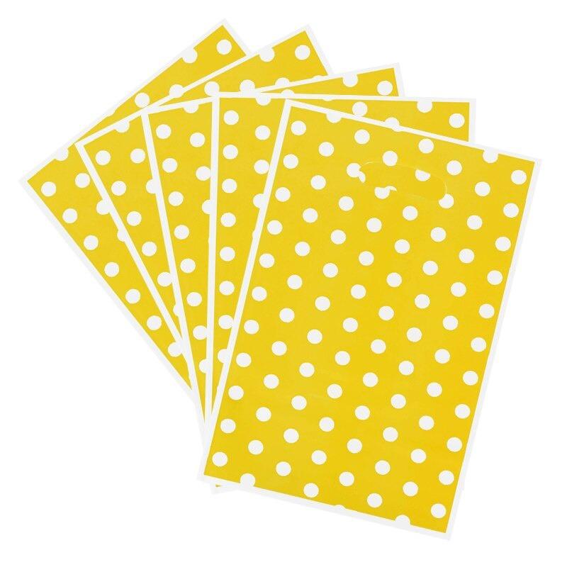 20Pcs Kunststoff Candy Tasche Kind Party Beute Taschen Junge Mädchen Kinder Geburtstag Party Favors Supplies Decor Dots gelb von Joom DACH