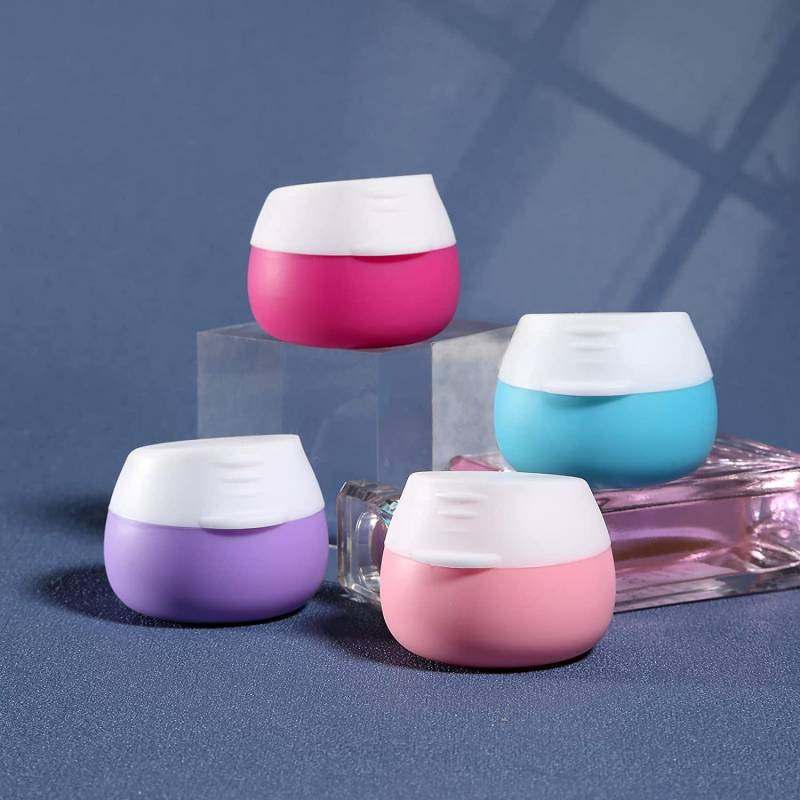 20ml Silikon Kosmetikbehälter Make-Up Topf Cremedosen Reise Pillendose Tragbarer Spender Cremeflaschen Lotionbox Emulsionsglas violett von Joom DACH