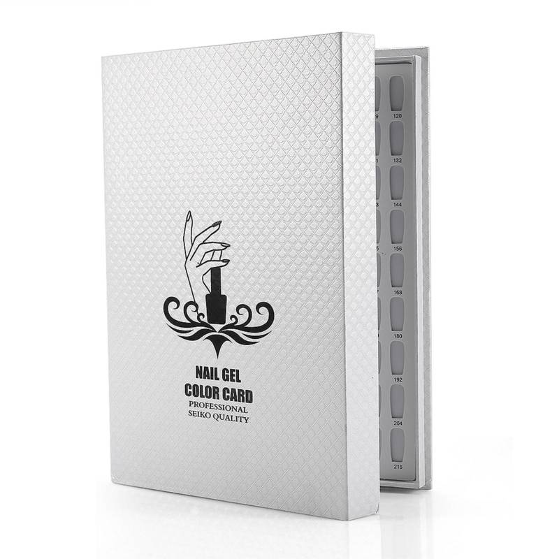 216 Farben Nagelgel Farbkarte Nagellack Display Chart Buch Nailart Ausstellungsregal Weiß weiß von Joom DACH