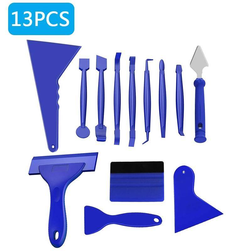 21PCS/13PCS Auto Vinyl Film Wrapping Werkzeuge Auto Aufkleber Film Schaber Kit Auto Filz Rakel Schaber Set messer Aufkleber Plaste Zubehör 13pcs blau von Joom DACH