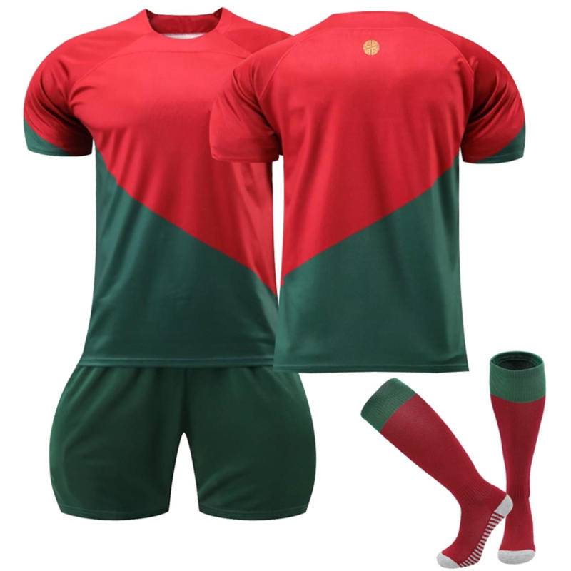 22/23 Portugal Heimtrikots Kinder Fußball-Trainingsanzug-Set 28 von Joom DACH