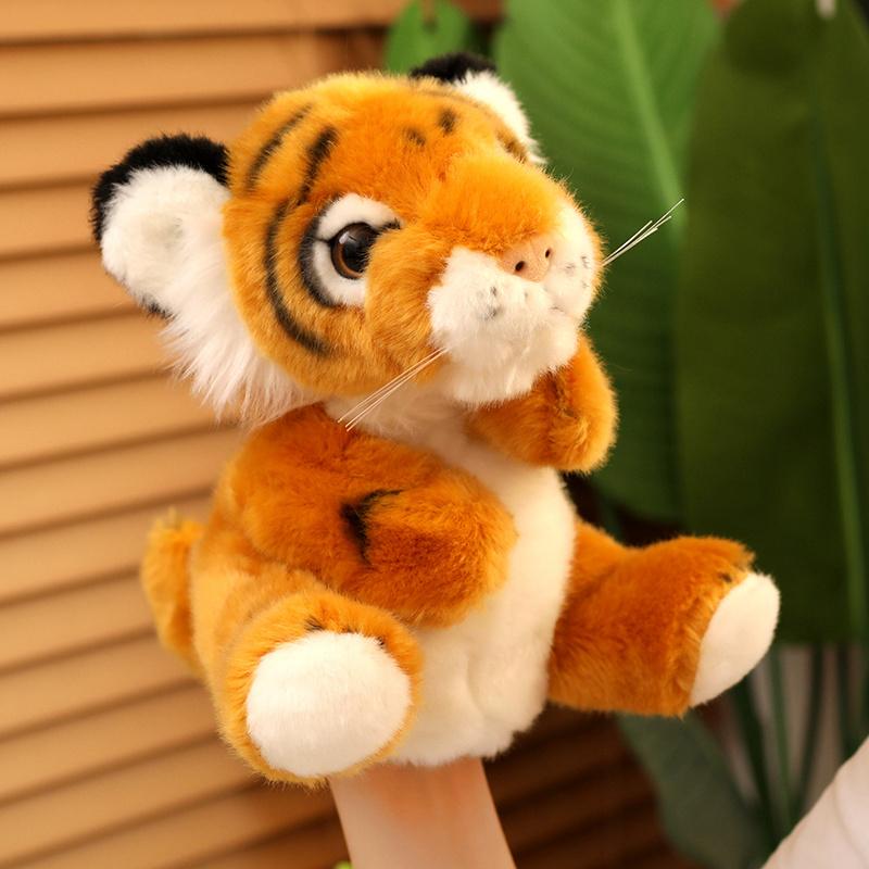 22 cm Schöne Tiger-Handpuppe Plüschtiere Niedliche Simulationspuppen Ausgestopfte Weiche Echt Wie Tierspielzeug Kind Kinder Dekor Weihnachtsgeschenk 22cm gelb von Joom DACH