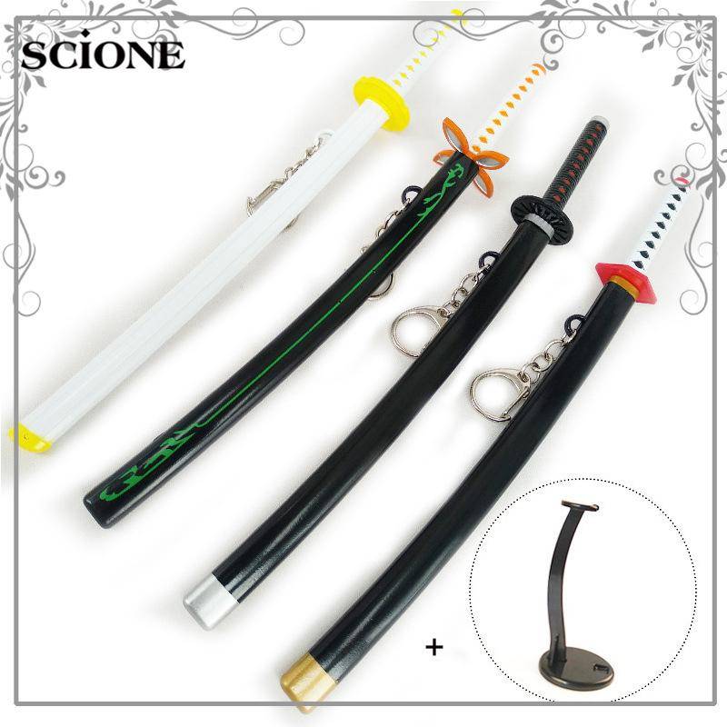 22 cm Sicherheit Kimetsu no Yaiba Legierung Schwert Waffe Dämonentöter Cosplay Kochou Shinobu Samurai Schwert Katana Ninja Messer Espada Prop Bühne Requisiten 22cm von Joom DACH