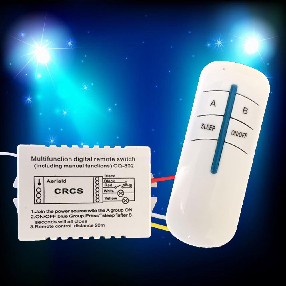 220V Wireless Remote Digital Switch Control Ways Zwei Lampen Beleuchtung Controller weiß von Joom DACH