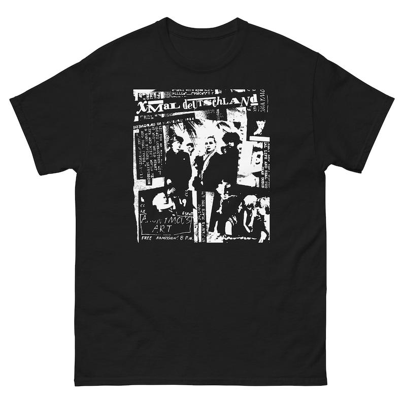 230 Gsm 100% Baumwolle 80er Post-Punk Musik Herren Klassisches T-Shirt 3XL schwarz von Joom DACH