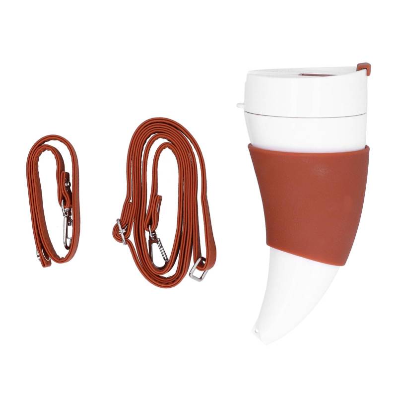 230ml Ziegenhornform Becher Isolierte Kaffeetasse mit Edelstahl-Innenbecher für Zuhause BüroWeiß weiß von Joom DACH