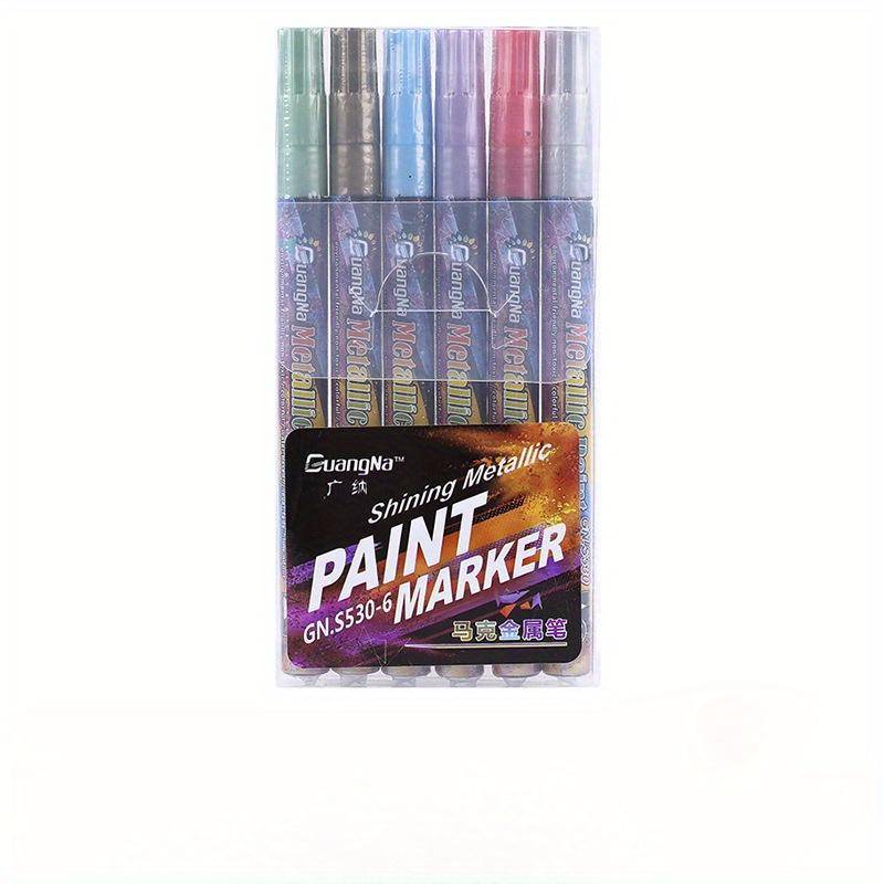 24 Farben Metallic-Marker-Stifte Extrafeine Spitze Stift Kunst Permanentmarker Malerei für Karten Signatur Schriftzug Metallic-Marker-Stifte-Set DIY-Zeichnung 24 Farben Metallic-Marker-Stifte Extrafeine Spitze Stift Kunst Permanentmarker Malerei für Karten Signatur Schriftzug Metallic-Marker-Stifte-Set DIY-Zeichnung von Joom DACH