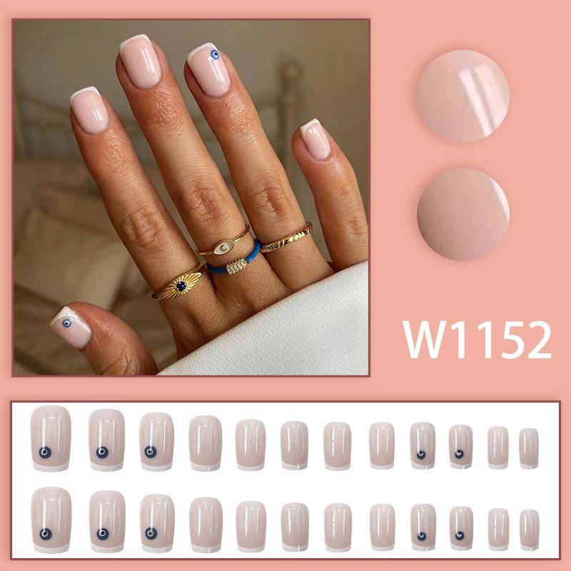 24 Stück 3D French Press on Nails Y2k Love Bow Sweet Almond Falsche Nägel Patch Ins Fashion Girl Gefälschte Nägel Tipps Tragbare vollständige Abdeckung W1152 von Joom DACH
