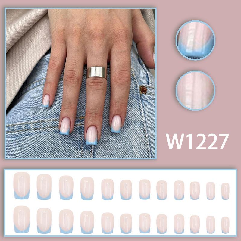 24 Stück 3D French Press on Nails Y2k Love Bow Sweet Almond Falsche Nägel Patch Ins Fashion Girl Gefälschte Nägel Tipps Tragbare vollständige Abdeckung W1227 von Joom DACH
