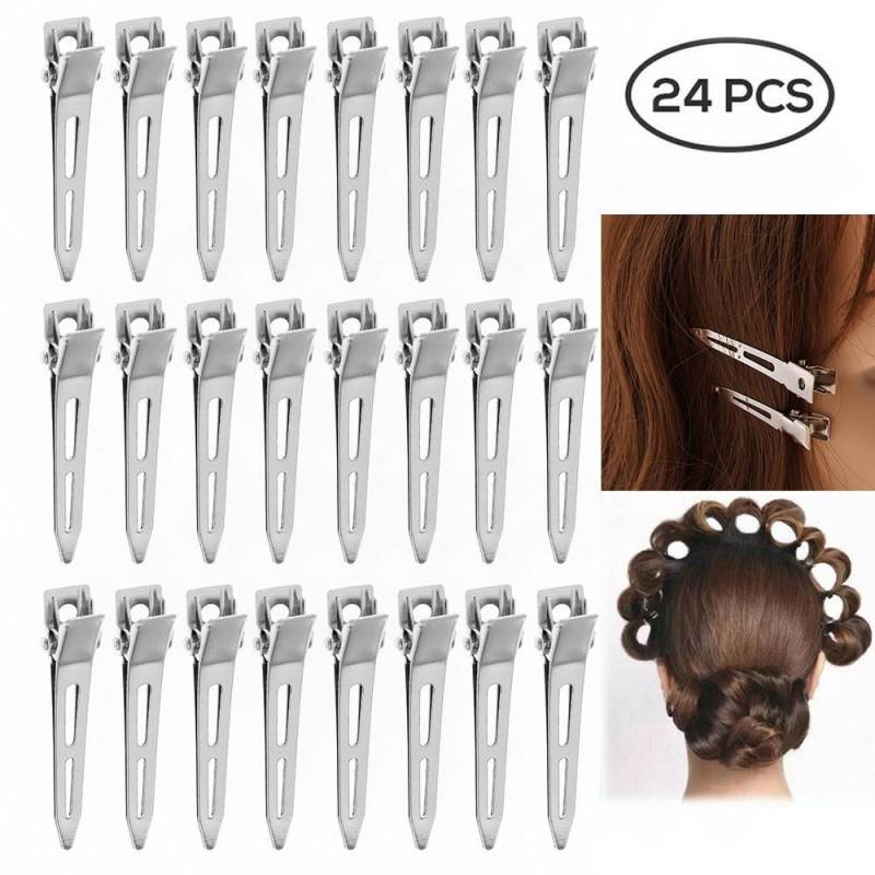 24 Stücke Professionelle Damen Salon Feste haare Keine Biegung haar Pin Curl Haarspange Make-Up Keine Falte Haarspange Friseur Styling Werkzeug 24pcs-6cm von Joom DACH
