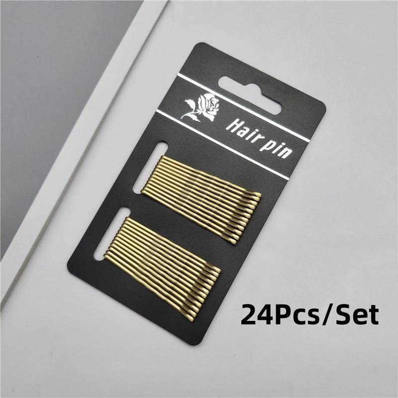 24 teile/satz Schwarz Haarnadeln Für Frauen Haar Clip Dame Bobby Pins Unsichtbare Welle Hairgrip Metall Haarspange gold von Joom DACH