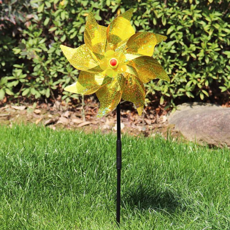 24CM Achteckige kinder Windmühle Stall Vogel Farbe Kunststoff Dekoration Stall Spielzeug DIY One Size gelb von Joom DACH