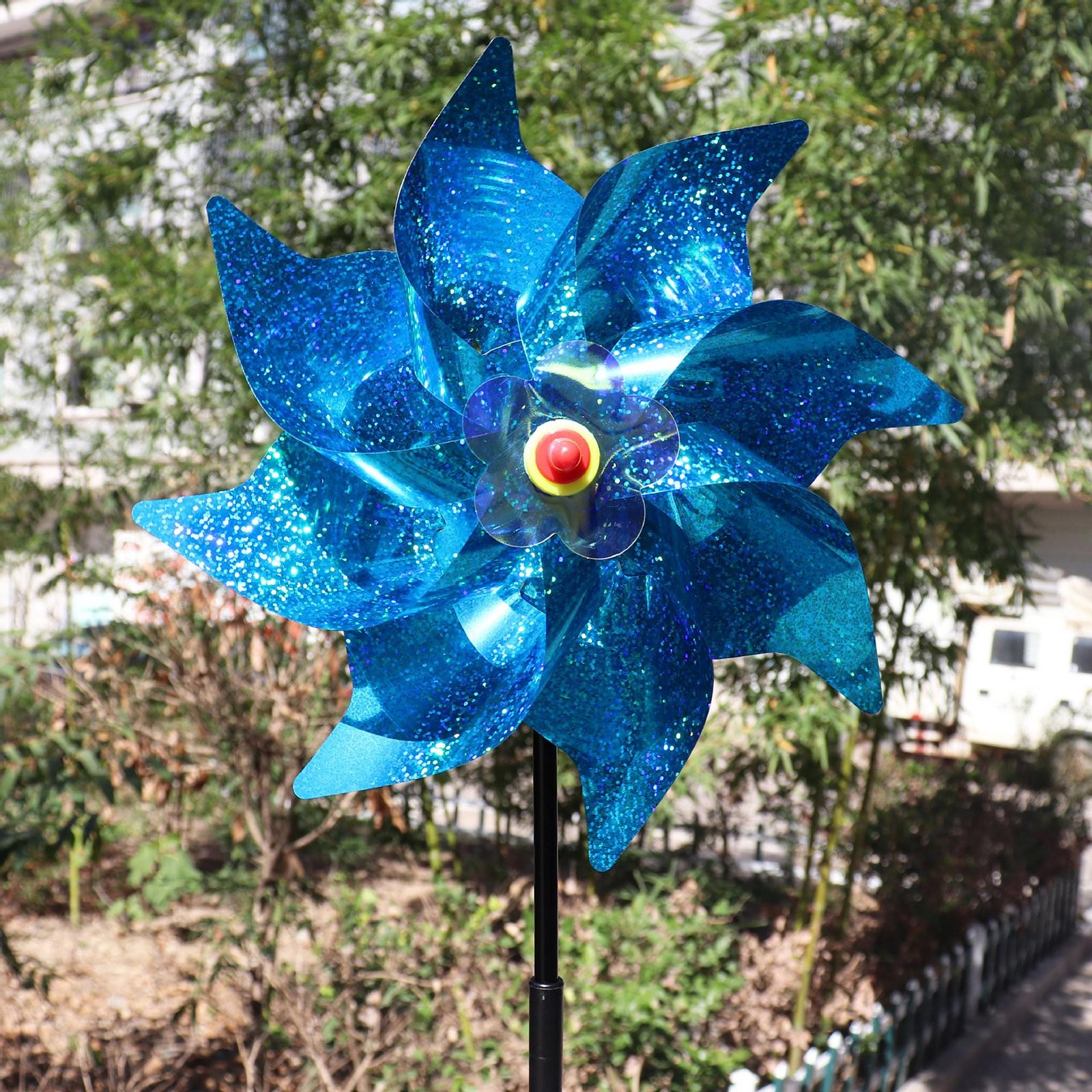 24CM Achteckige kinder Windmühle Stall Vogel Farbe Kunststoff Dekoration Stall Spielzeug DIY One Size blau von Joom DACH