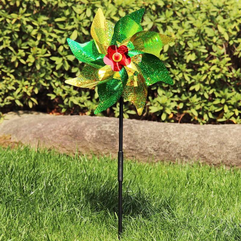 24CM Achteckige kinder Windmühle Stall Vogel Farbe Kunststoff Dekoration Stall Spielzeug DIY One Size von Joom DACH