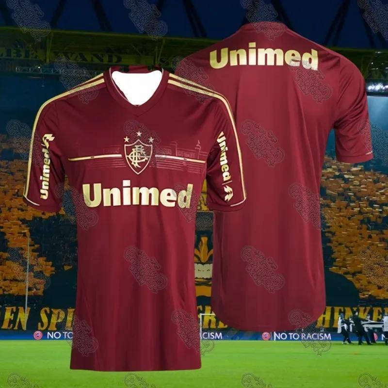 25 Jahre Neueste Beliebte Fußballserie Fluminense Saison Auswärts Fußball Trainingsanzug Herren T-Shirt Sommer Erwachsene Kinder Trikot L von Joom DACH