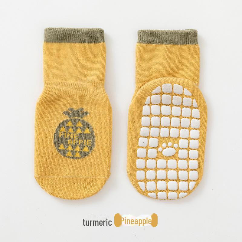 25 Paar Frühling Baby Socken - Niedliche Cartoon Gekämmte Baumwolle Gepunktete Bodensocken für Kleinkinder und Kinder Size L 3-5 Years von Joom DACH