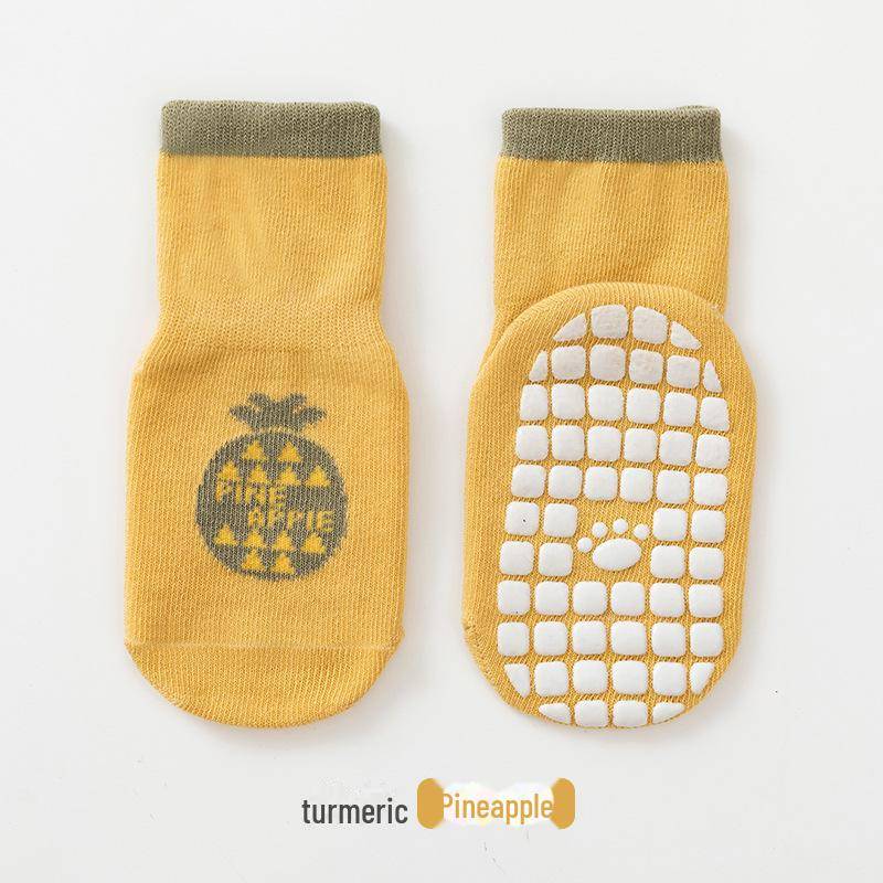 25 Paar Frühling Baby Socken - Niedliche Cartoon Gekämmte Baumwolle Gepunktete Bodensocken für Kleinkinder und Kinder Size L 3-5 Years von Joom DACH