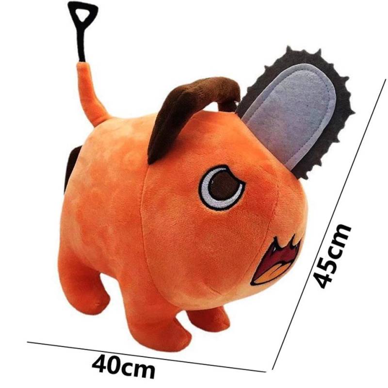 25 cm Anime Chainsaw Man Puppen Plüschtier Cartoon Pochita Orange Hundekissen Gefülltes Stofftier für Kinder Geburtstagsgeschenk von Joom DACH