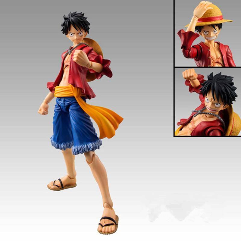 25 cm Anime One Piece Figur Ros Luffy PVC Statue Action Figur Affe D Luffy Klassische Smiley Modell Spielzeug für Kinder Weihnachten Geschenk von Joom DACH