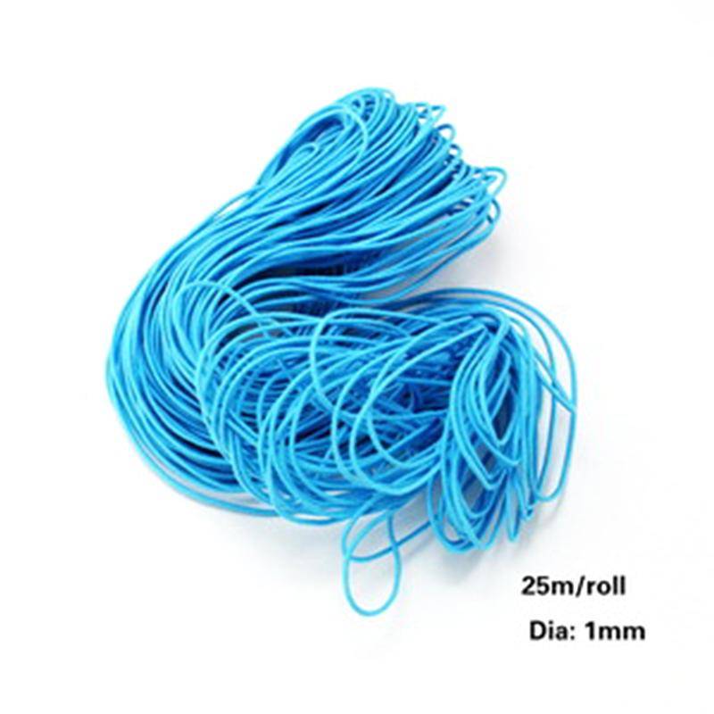 25 m, 1 mm, elastisches Gummiseil, Perlenschnur für die Schmuckherstellung, DIY-Halsketten, Armbänder, Basteln, Schmuckzubehör blau von Joom DACH
