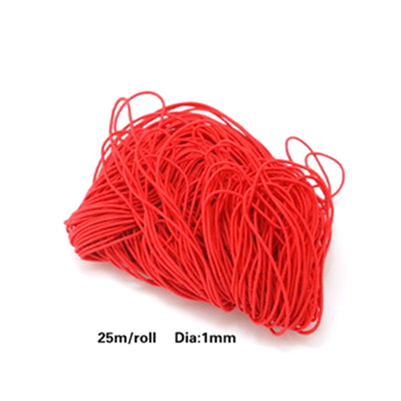 25 m 1 mm dehnbare elastische Schnur für Schmuck rot von Joom DACH