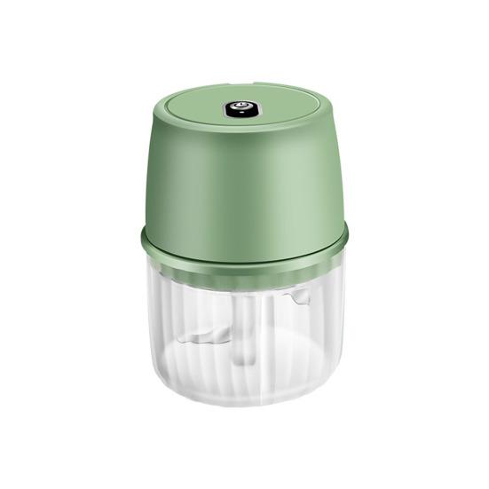 250 ml elektrischer Mini-Lebensmittelzerkleinerer, wiederaufladbar über USB, Ein-Knopf-Bedienung, einfach zu bedienen, energiesparender Knoblauchzerkleinerer grün von Joom DACH