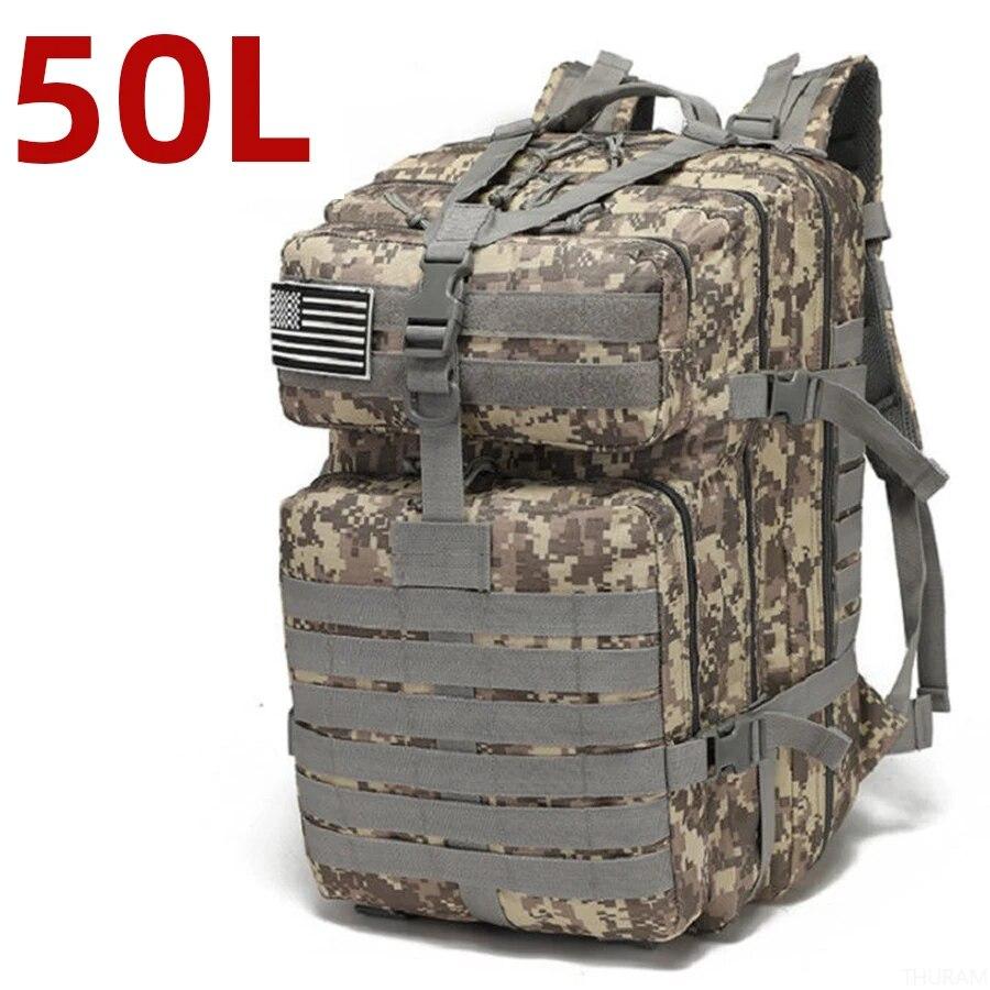 25L/50L 1000D Nylon Wasserdichte Trekking Angeln Jagd Tasche Rucksack Outdoor Militär Rucksäcke Taktische Sport Camping Wandern 50 Liters von Joom DACH