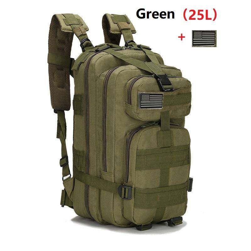 25L/50L Wasserdichter Rucksack Outdoor Rucksäcke Taktische Sport Camping Wandern Trekking Angeln Jagd Tasche 25L grün von Joom DACH