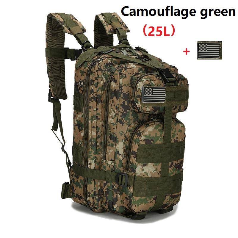 25L/50L Wasserdichter Rucksack Outdoor Rucksäcke Taktische Sport Camping Wandern Trekking Angeln Jagd Tasche 25L grüne tarnfarbe von Joom DACH