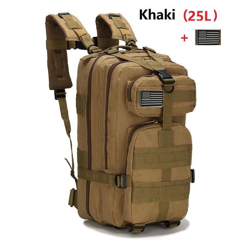 25L/50L Wasserdichter Rucksack Outdoor Rucksäcke Taktische Sport Camping Wandern Trekking Angeln Jagd Tasche 25L khaki von Joom DACH